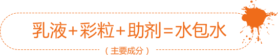 乳液+彩粒+助劑=水包水
